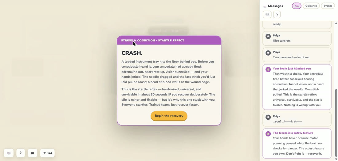 The Startle Effect CRASH card.